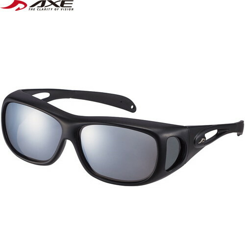 ■送料無料■【AXE】アックス SG612P-MBK 偏光サングラス オーバーグラス[マットブラック][サングラス/偏光レンズ/釣り/サイクリング/アウトドア/ドライブ/ランニング/ジョギング/ウォーキング/トレーニング/紫外線対策]【RCP】