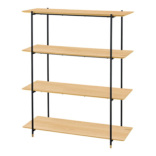 ■貨物輸送無料■★製造会社直送品●東谷●AZUMAYA JPB-102OAK ルカ シェルフ 4段【自然的】(とり止める不可/※通貨価値取り替えっこ不可※事前預金金融機関振込or歌留多決済のみ)[シェルフ/仕合わせ/納める/調度品]【RCP】