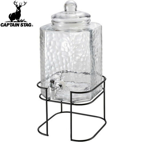 ■送料無料■【CAPTAIN STAG】キャプテンスタッグUW2010 ガラスドリンクサーバー 6L スタンド付 UW-2010ドリンク/料理/キャンプ/アウトドア/BBQ/バーベキュー【RCP】画像