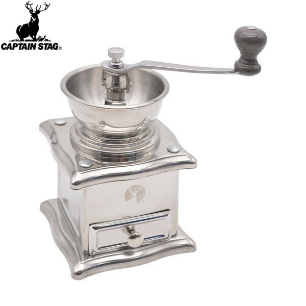 キャプテンスタッグ CAPTAIN STAGUW-3540 [ポータブルコーヒーミル ポーチ付き ブラック]