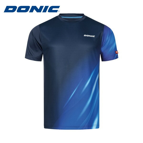 ■送料無料■◆DONIC◆ドニック GL156-CBCA DONIC シャツ ドロップ[ネイビーxブルー]【卓球用品】ゲームシャツ/卓球Tシャツゲームウェア/卓球ユニフォーム【RCP】画像