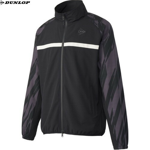 ■貨物輸送無料■【DUNLOP】ダンロップテニス DAW4540-900 WIND JACKET[黒いこと][ユニ一発やる/男女兼用/アウター/上衣/気流上衣/ウィンドブレーカー/民族大移動着/DAW-4540]【RCP】