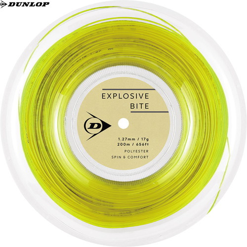 ■送料無料■【DUNLOP】ダンロップテニス DSTA12011-300 エクスプロッシブ・バイト ロールタイプ EXPLOSIVE BITE[YL][テニス/硬式テニス/ガット/ストリング/ポリエステル/ラウンド形状/ロールタイプ]【RCP】｜トランスポーツ