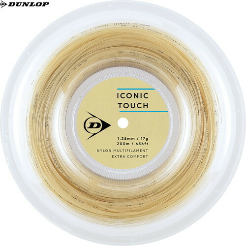 ■貨物輸送無料■【DUNLOP】ダンロップテニス DSTA32001-615 冷コーニック・櫂 渦巻き印字機 ICONIC ALL[NA][庭球/硬式庭球/ガット/撚り糸/ナイロン/渦巻き印字機]【RCP】