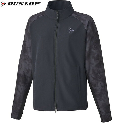 ■送料無料■【DUNLOP】ダンロップテニス DAF5420W-900 TRACK JACKET[ブラック][テニス/ソフトテニス/トレーニングウェア/長袖/長そで/ジャージ/吸水/UVカット/部活/クラブ/レディース]【RCP】｜トランスポーツ