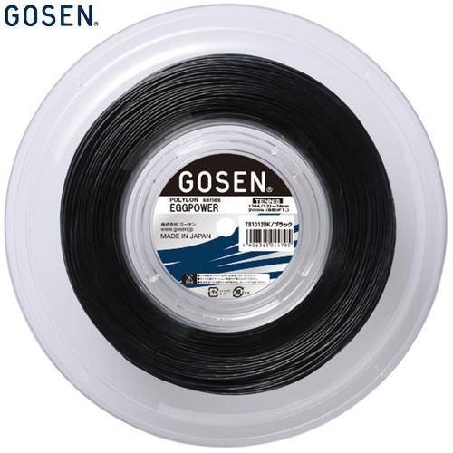 □送料無料□▽GOSEN▽ゴーセン TS1012BK EGGPOWER 17 ブラック 200m