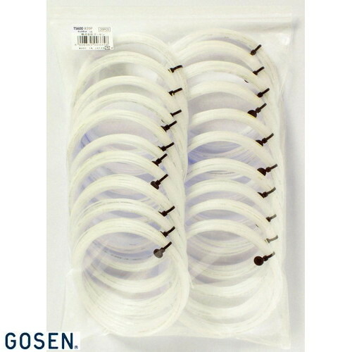 ■送料無料■▼GOSEN▼ゴーセン TS600W20P テックガット16 20個セット[ホワイト][テニス/硬式テニス/ガット/ストリングス/硬式テニス用/ゲージ:1.30mm/【20張入り】/シニア/レディース/一般/部活/クラブ]【RCP】｜トランスポーツ