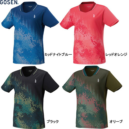 ■貨物輸送無料■【GOSEN】ゴーセン T2611-16/T2611-22/T2611-39/T2611-62 取り組みプルオーバー[十二時青色/赤いことオレンジ色/黒いこと/オリーブ][レディース/取り組みプルオーバー/半袖/半そで/プルオーバー/半袖プルオーバー/半袖取り組みプルオーバー/読み合わせる/取り組み]【RCP】