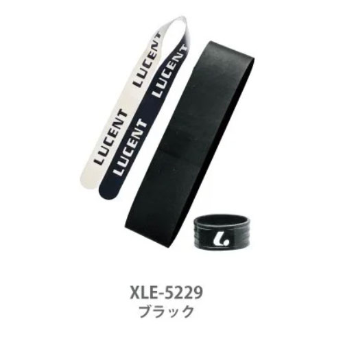【楽天市場】【LUCENT】ルーセント XLE5229 薄型グリップテープ ラバーバンド付[ブラック][テニス/グッズ/テニス用品/テニス