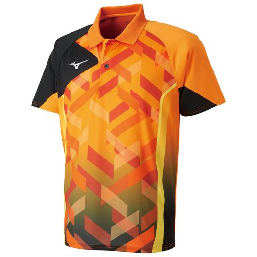 楽天市場 送料無料 Mizuno ミズノ ja8010 53ゲームシャツ ポップオレンジ 卓球用品 ゲームシャツ 卓球ユニフォーム 卓球 ユニホーム Rcp トランスポーツ