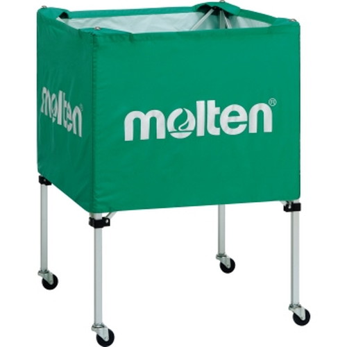 ■送料無料■▼molten▼モルテン BK0021-G ボールカゴ 中・背低 グリーン[グリーン][バレーボール/バスケットボール/ハンドボール/球技/体育館用品/備品/用具/学校器具/ボール整理/収納/キャリーケース付き/中サイズ/屋内用]【RCP】｜トランスポーツ