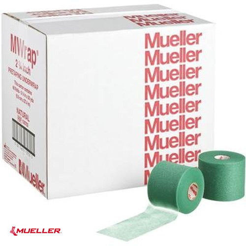 ■送料無料■【Mueller】ミューラー 130705 アンダーラップ Mラップ 70mm 48個入[ビッググリーン]【※受注出荷ロット48個】[テープから肌を守るアンダーラップ/テーピング/テープ/チーム/試合/大容量/まとめ買い/救護用品] 【RCP】｜トランスポーツ