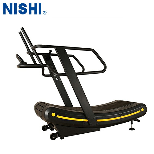 ※受注生産品[納期目安3～4か月程度]★メーカー直送品★【NISHI】ニシ・スポーツ 3833A756 自走式トレッドミル FT-380[自走式トレッドミル/カーブ型トレッドミル/電源不要/ランニングマシン/マグネット負荷/折りたたみ]※送料別途見積り【RCP】｜トランスポーツ