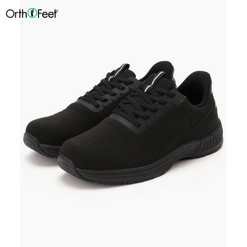 ■送料無料■【Orthofeet】オーソフィート OF20011W YARI ヤリ[ブラック]WIDE(3E相当)[シューズ/ハンズフリー/くつ/靴/ウォーキング/スポーティ/ひも付きシューズ/スニーカー/カジュアルシューズ/運動靴/メンズ/男性/紳士靴]【RCP】｜トランスポーツ