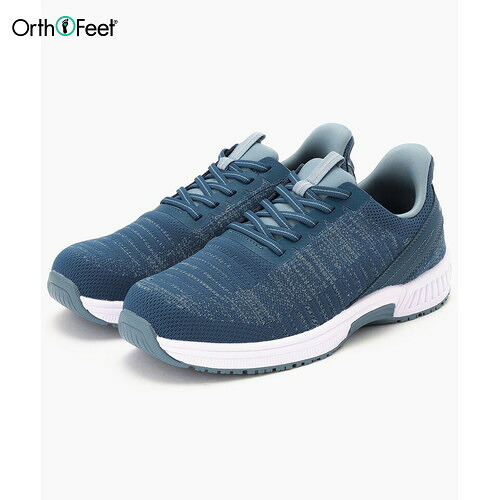 ■送料無料■【Orthofeet】オーソフィート OF20014M YARI ヤリ[ブルー]MEDIUM(2E相当)[シューズ/ハンズフリー/くつ/靴/ウォーキング/スポーティ/ひも付きシューズ/スニーカー/カジュアルシューズ/運動靴/メンズ/男性/紳士靴]【RCP】｜トランスポーツ