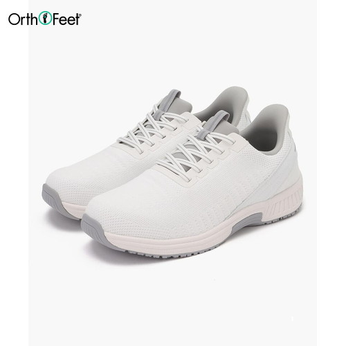■送料無料■【Orthofeet】オーソフィート OF20015M YARI ヤリ[ホワイト]MEDIUM(2E相当)[シューズ/ハンズフリー/くつ/靴/ウォーキング/スポーティ/ひも付きシューズ/スニーカー/カジュアルシューズ/運動靴/メンズ/男性/紳士靴]【RCP】｜トランスポーツ