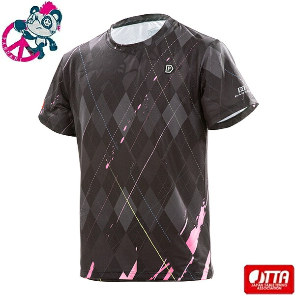 ★メーカー直送品★送料無料★【Pandani】パンダーニ JK2-STF/BBK DARKER JOKER スポーツTシャツ【FXタイプ】[BLACK×BLACK]【卓球】JTTA公認ゲームシャツ (※キャンセル不可/代金引換・後払い決済不可※事前銀行振込orカード決済のみ)【RCP】画像