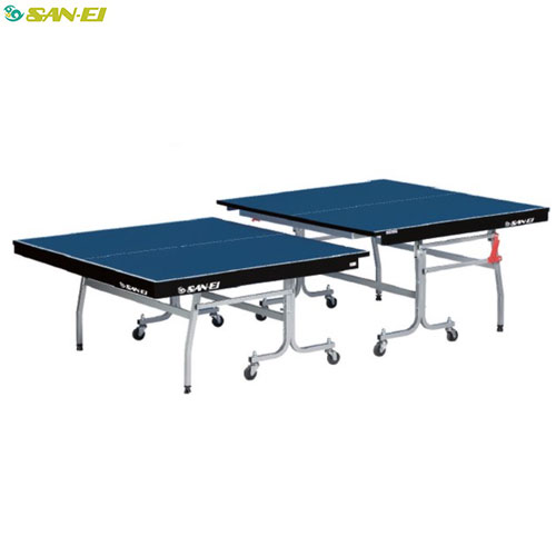 ★メーカー直送品★【三英】SAN-EI [抗菌]SH1-DX アゲッコブルー(キャンセル不可/※代金引換不可※事前銀行振込orカード決済のみ)10-653K 【卓球台/抗菌/抗ウィルス/高さ調整】※送料別途見積り【RCP】｜トランスポーツ