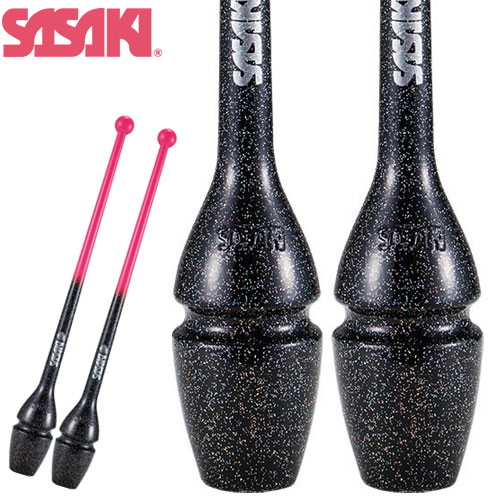 ★店卸し資産あり即納★■貨物輸送無料■\u003cBR\u003e【SASAKI】ササキ運動競技 M-34JKGH-F-FRPB グラデーションラバーショートクラブ[生新しいサクラ色×黒いこと][新体操/こん棒/野球クラブ/CLUBS/Clubs/引きくらべる手具/F.I.G.(インターナショナル柔軟体操合従連衡)お墨付き品]【RCP】