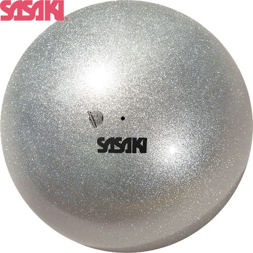 ■貨物輸送無料■【SASAKI】ササキ運動競技 M207MF-SI メタリックボール[しろがね色][新体操/どんぶり鉢/新体操手具/レディース/F.I.G.(インターナショナル柔軟体操合従連衡)お墨付き品]【RCP】