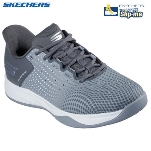 ★在庫あり即納★■送料無料■【SKECHERS】スケッチャーズ 246101C-GYCC コートシューズ VIPER COURT RELOAD [GYCC][ピックルボールシューズ スリップインズ 2E相当※Relaxed Fitはつま先のみ3E相当 ヴァイパーコート スニーカー メンズ]【RCP】｜トランスポーツ 9,156円