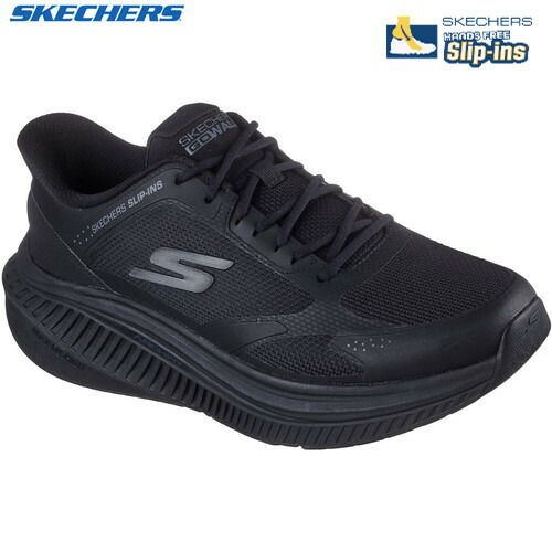 ★店卸し資産あり即納★■貨物輸送無料■【SKECHERS】スケッチャーズ 216351-BBK GO WALK MAX CUSHIONING ARCH F[黒いこと]スリップインズ アーチ形相応う マックスクッショニング スリップインスニーカー 洗い濯ぎ可 2E好いかげんに メンズ]【RCP】