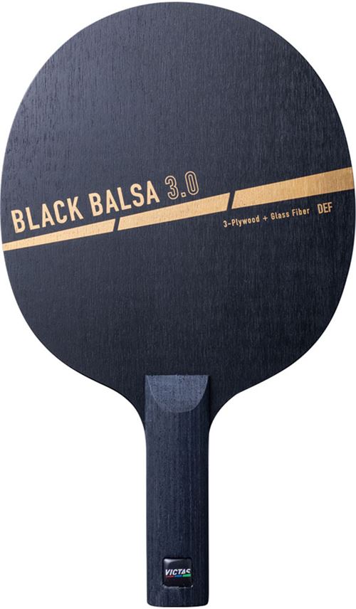 ★在庫あり即納★ ■送料無料■ 【VICTAS】ヴィクタス 310165 ブラック バルサ 3.0 ST(ストレート)(BLACK BALSA 3.0) ST 板厚を薄くすることによりしなりのある打球感で安定したカットを実現。 【卓球用品】シェークラケット/卓球ラケット【RCP】