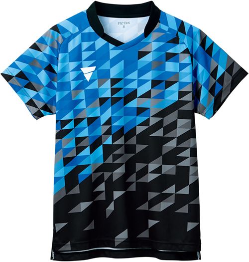 送料無料 ヴィクタス 1050 卓球ゲームシャツ V Gs2 Bk Bl ブラック ブルー 男女兼用 21年の全日本選手権モデル 吸汗速乾性に優れた軽量の素材 ゲームシャツ 卓球ユニフォーム 卓球 ユニホーム 22秋冬新作