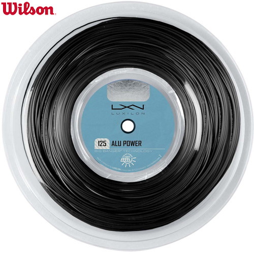 ■貨物輸送無料■【WILSON】ウイルソン WR83070011 ALU POWER 125 200M REEL BLACK 125[庭球/ガット/より糸/野球クラブ/部活/読み合わせる/形づくる]【RCP】