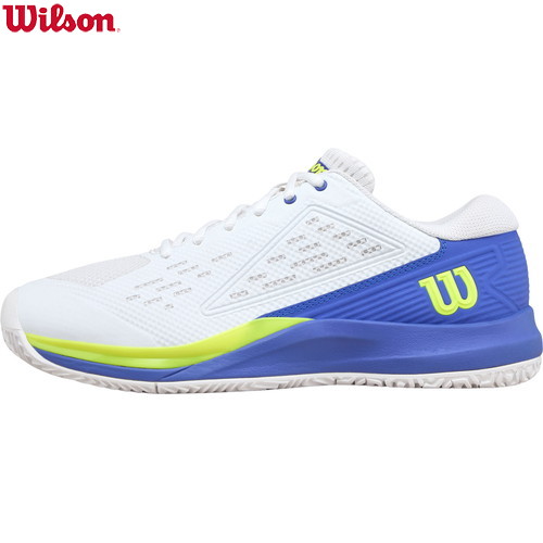 ■貨物輸送無料■【WILSON】ウイルソン WRS339210U RUSH PRO ACE OMNI Wh/Amparo Bl/Safety Yellow[庭球/シューズ/靴/くつ/野球クラブ/部活/訓練を受ける/形づくる]【RCP】