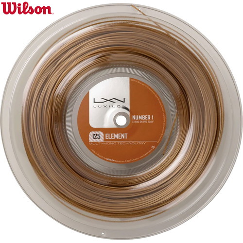 ■貨物輸送無料■【WILSON】ウイルソン WRZ990106 ELEMENT 125 200M REEL[庭球/ガット/より糸/野球クラブ/部活/読み合わせる/形づくる]【RCP】
