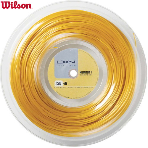 ■貨物輸送無料■【WILSON】ウイルソン WRZ990142 LUXILON 4G 130 200M REEL[庭球/ガット/より糸/野球クラブ/部活/読み合わせる/形づくる]【RCP】