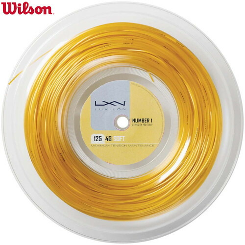 ■貨物輸送無料■【WILSON】ウイルソン WRZ990143 LUXILON 4G SOFT 125 200M[庭球/ガット/より糸/野球クラブ/部活/読み合わせる/形づくる]【RCP】