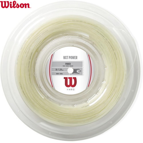 ■貨物輸送無料■【WILSON】ウイルソン WRZ912600 NXT POWER 16 200M REEL[撚り糸/庭球/硬式部活/野球クラブ/ガット]【RCP】