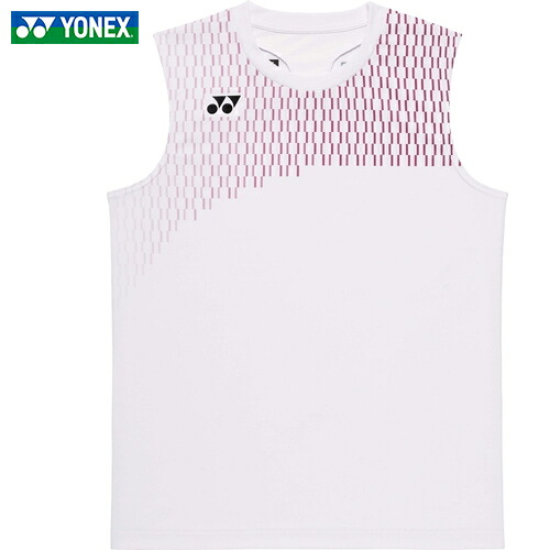 ■貨物輸送無料■\u003cBR\u003e【YONEX】ヨネックス\u003cBR\u003e10715-011 \u003cBR\u003eメンズゲームシャツ(ノースリーブ)\u003cBR\u003e【白いこと】\u003cBR\u003e[バドミントン/庭球/ノースリーブ/力くらべプルオーバー/吸汗速乾/通人となり/軽さ/動き分かりやすい/部活/訓練を受ける着/引きくらべる用/運動競技御召しもの/メンズウェア/夏用/市民大会用]\u003cBR\u003e【RCP】