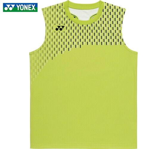 ■貨物輸送無料■\u003cBR\u003e【YONEX】ヨネックス\u003cBR\u003e10715-680 \u003cBR\u003eメンズゲームシャツ(ノースリーブ)\u003cBR\u003e【生新しい菩提樹】\u003cBR\u003e[バドミントン/庭球/ノースリーブ/力くらべプルオーバー/吸汗速乾/通人となり/軽さ/動き分かりやすい/部活/訓練を受ける着/引きくらべる用/運動競技御召しもの/メンズウェア/夏用]\u003cBR\u003e【RCP】