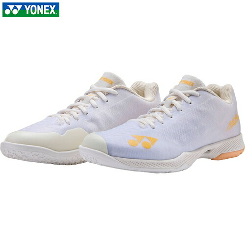 ★在庫あり即納★特価/在庫処分35％OFFセール★送料無料★【YONEX】ヨネックス SHBAZ2L-386 パワークッションエアラスＺウィメン【ホワイト/オレンジ】[レディースシューズ/バドミントンシューズ/軽量モデル/通気性/クッション性/安定性/部活/練習用/試合用/【RCP】｜トランスポーツ 8,351円