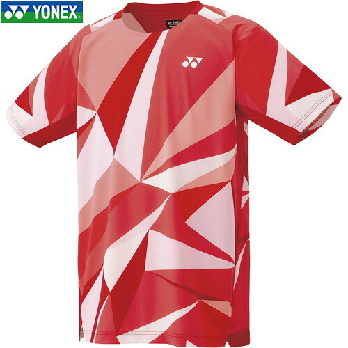 ■送料無料■【YONEX】ヨネックス 10623-587 ユニゲームシャツ[タンゴレッド][ユニセックス/男女兼用/テニス/ソフトテニス/バドミントン/半袖/半そで/Tシャツ/半袖シャツ/ゲームシャツ/試合]【RCP】｜トランスポーツ