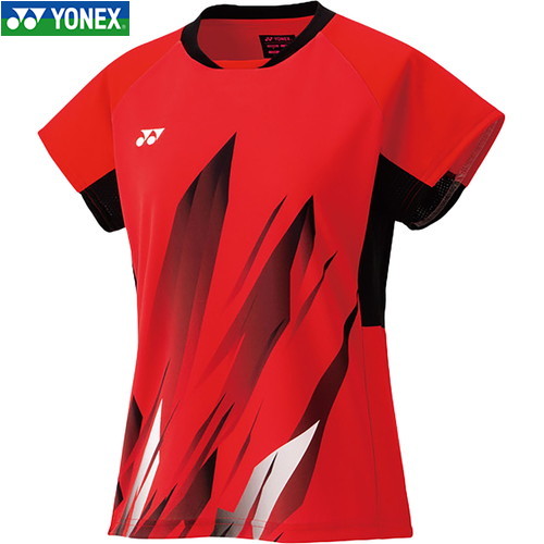 ■貨物輸送無料■【YONEX】ヨネックス 20885-496 ウィメンズゲームシャツ[サンセットレッド][レディース/バドミントン/庭球/半袖/半そで/プルオーバー/半袖プルオーバー/取り組みプルオーバー/取り組み]【RCP】