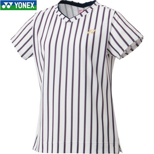 ■貨物輸送無料■【YONEX】ヨネックス 20906-011 ウィメンズゲームシャツ[白いこと][レディース/バドミントン/庭球/半袖/半そで/プルオーバー/半袖プルオーバー/取り組みプルオーバー/取り組み]【RCP】