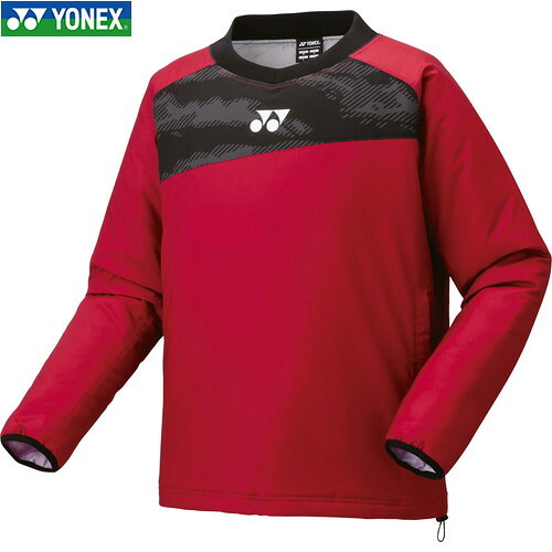 ■貨物輸送無料■【YONEX】ヨネックス 90095-037 ユニ中綿Vブレーカー[ブドウ酒赤いこと][ユニ一発やる/男女兼用/庭球/ソフトテニス/バドミントン/アウター/厚地の外套/防寒具/移し替える着/ウォームアップウェア]【RCP】 スポーツ・アウトドア-その他-メンズウェア