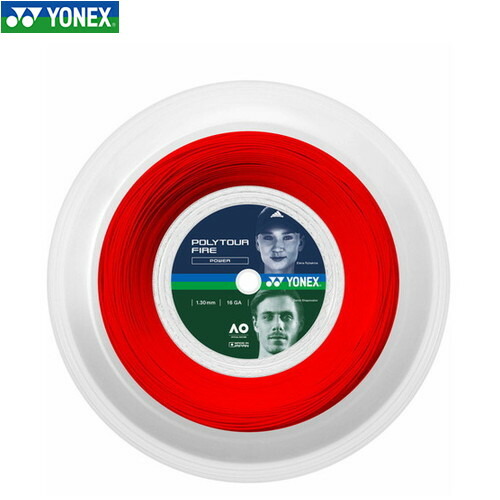 ■送料無料■【YONEX】ヨネックス PTF130R2-001 ポリツアー ファイア 130 (200M)[レッド][テニス/ガット/ストリング/テニス用ガット/ゲージ/1.30mm/ロール/200m]【RCP】