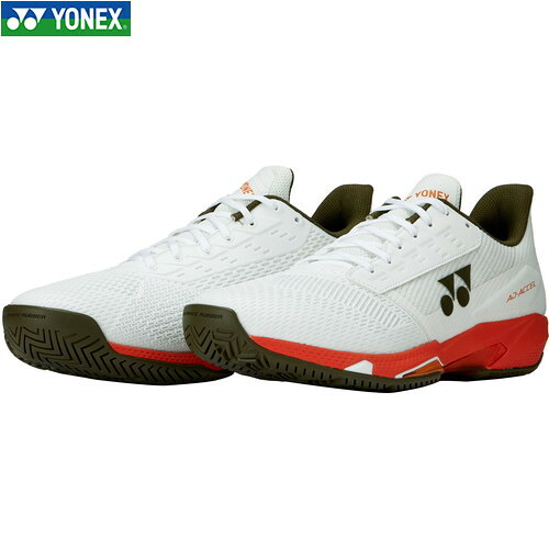 ■貨物輸送無料■【YONEX】ヨネックス SHTAAMA-386 パワークッションアドアクセルMAC[白いこと/オレンジ色][メンズ/庭球/靴/シューズ/くつ/庭球シューズ/形づくる/庭球用シューズ/訓練を受ける]【RCP】