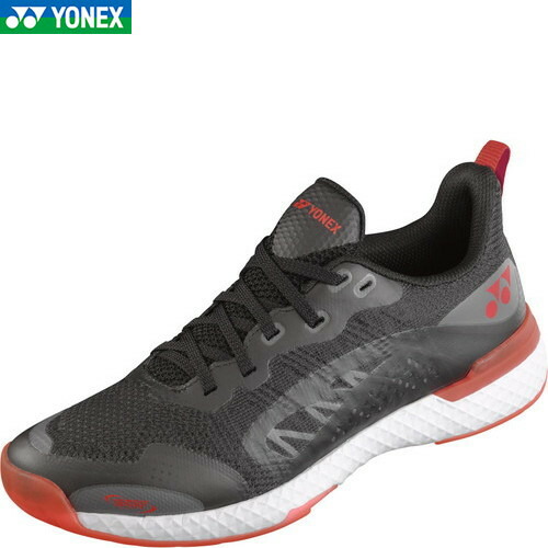 YONEX テニスシューズ ブラック/レッド 楽天市場】ヨネックス YONEX テニスシューズ ユニセックス