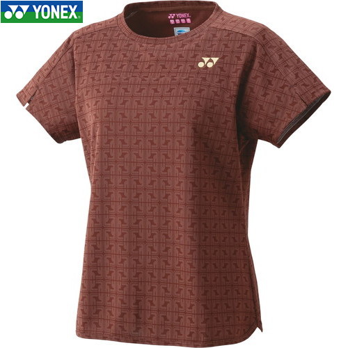 ■貨物輸送無料■【YONEX】ヨネックス 20798-030 ウィメンズゲームシャツ[セピア色][レディース/庭球/バドミントン/半袖/半そで/プルオーバー/半袖プルオーバー/取り組みプルオーバー/取り組み/トップス/運動競技お召しもの]【RCP】