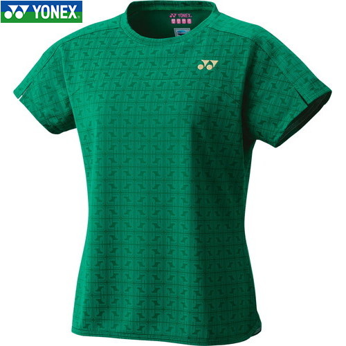 ■貨物輸送無料■【YONEX】ヨネックス 20798-455 ウィメンズゲームシャツ[岩礁緑であること][レディース/庭球/バドミントン/半袖/半そで/プルオーバー/半袖プルオーバー/取り組みプルオーバー/取り組み/トップス/運動競技お召しもの]【RCP】