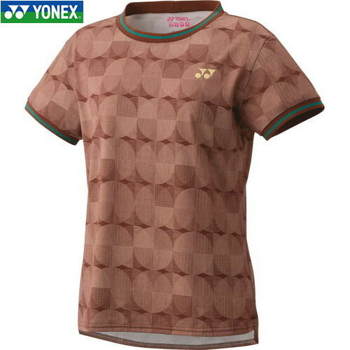 ■貨物輸送無料■【YONEX】ヨネックス 20806-030 ウィメンズゲームシャツ[セピア色][レディース/庭球/バドミントン/半袖/半そで/プルオーバー/半袖プルオーバー/取り組みプルオーバー/取り組み/トップス/運動競技お召しもの]【RCP】
