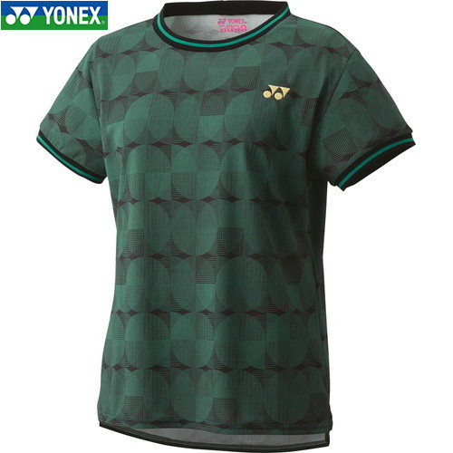 ■貨物輸送無料■【YONEX】ヨネックス 20806-455 ウィメンズゲームシャツ[岩礁緑であること][レディース/庭球/バドミントン/半袖/半そで/プルオーバー/半袖プルオーバー/取り組みプルオーバー/取り組み/トップス/運動競技お召しもの]【RCP】