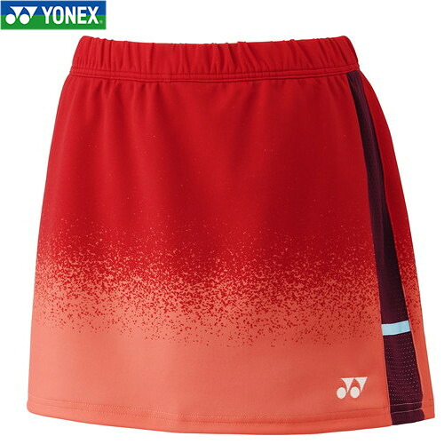 ■貨物輸送無料■【YONEX】ヨネックス 26180-601 ウィメンズスカート(下穿きスパッツ付)[コーラル][レディース/庭球/バドミントン/スコート/スカート/ボトムス/庭球スコート]【RCP】