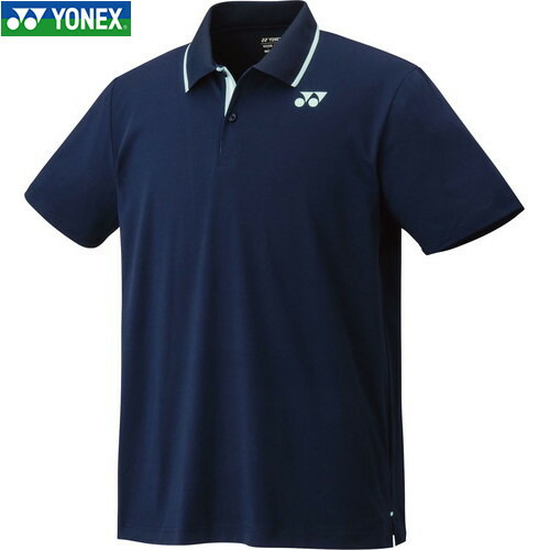 ■貨物輸送無料■【YONEX】ヨネックス 10628-554 ユニゲームシャツ[ダークネイビー][ユニ一発やる/男女兼用/バドミントン/庭球/半袖/半そで/ティーシャツ/半袖プルオーバー/力くらべプルオーバー/力くらべ/バドミントン御召しもの/襟付き添い人プルオーバー]【RCP】